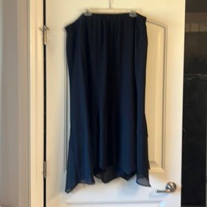 Catherine’s maxi skirt. Sheer black with satiny lining. Great for the holidays.